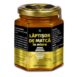 Laptisor de matca in miere 20% 200 ml