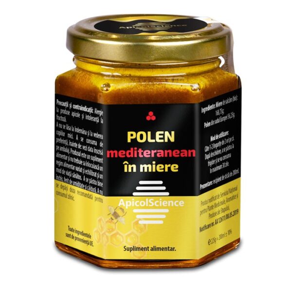 Polen mediteranean în miere 200 ml