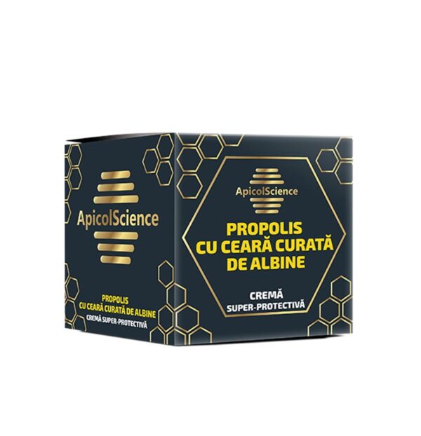 CREMĂ SUPER-PROTECTIVĂ DE PROPOLIS CU CEARĂ CURATĂ DE ALBINE 75 ml - Image 5