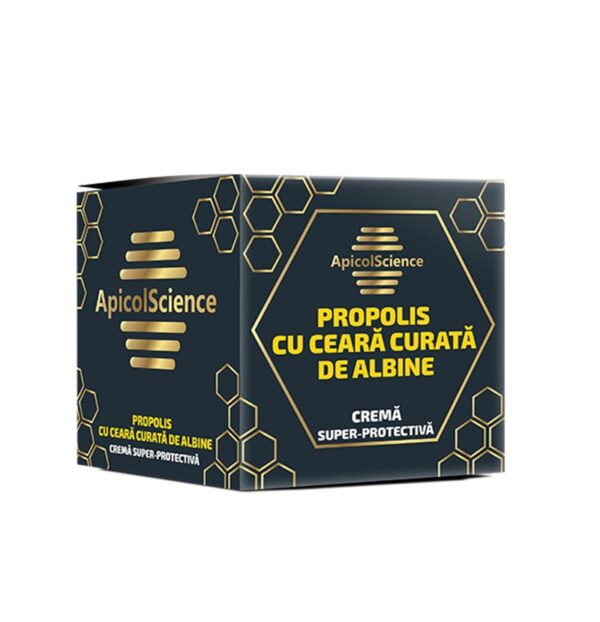 CREMĂ SUPER-PROTECTIVĂ DE PROPOLIS CU CEARĂ CURATĂ DE ALBINE 75 ml