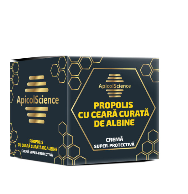 CREMĂ SUPER-PROTECTIVĂ DE PROPOLIS CU CEARĂ CURATĂ DE ALBINE 75 ml - Image 2